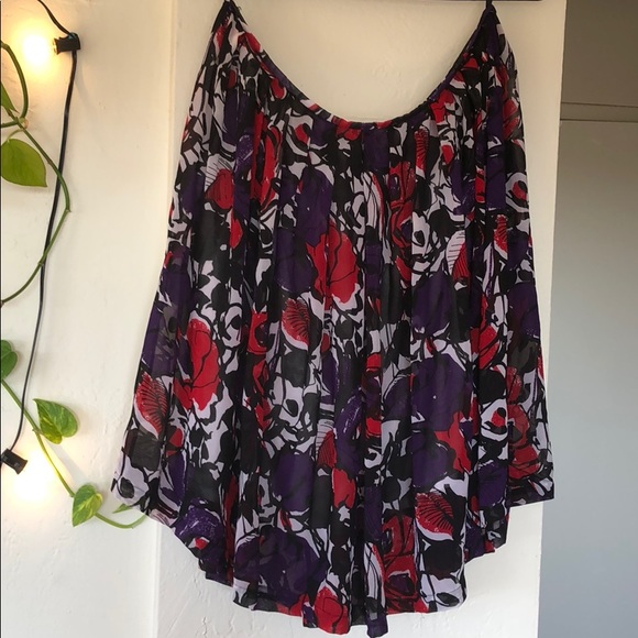 Calvin Klein size 16 flowy sheer lined skirt - Picture 2 of 4